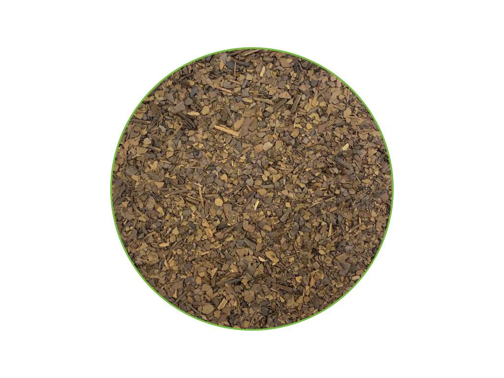 Parana Roasted Mate lielos daudzumos (95 % lapas, 3–4 mm sasmalcinātas, 5 % stieņi, bez pulvera, maiga garša)