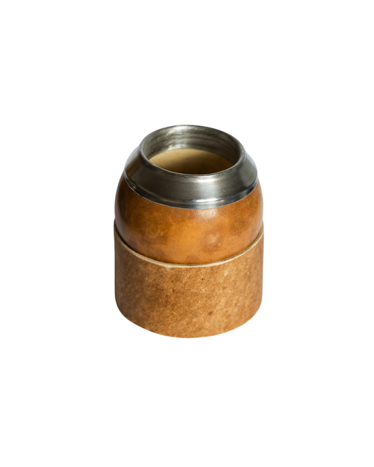 Simple Mate Gourd With Leather Base