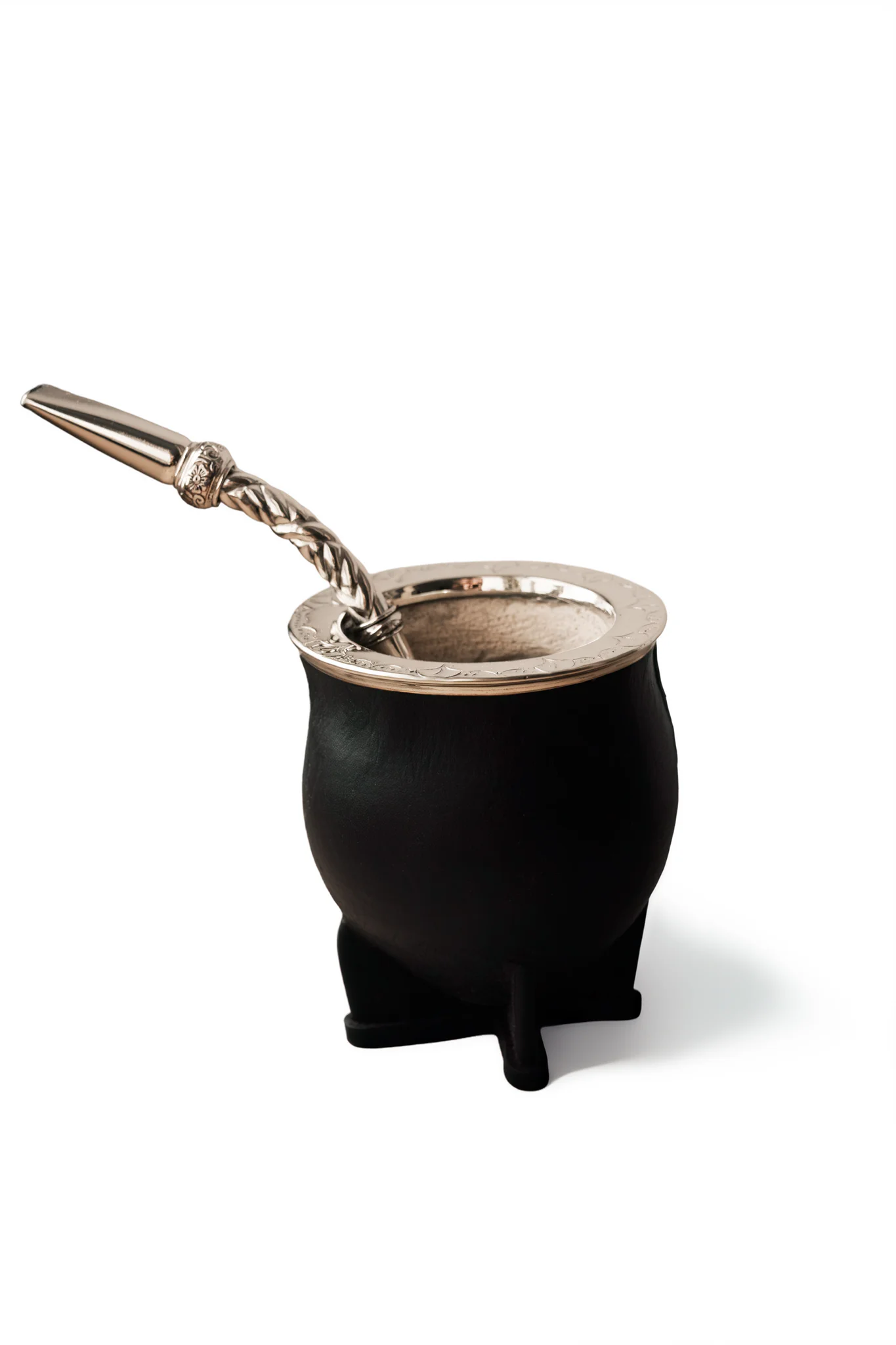 Black Camionero Yerba Mate Gourd